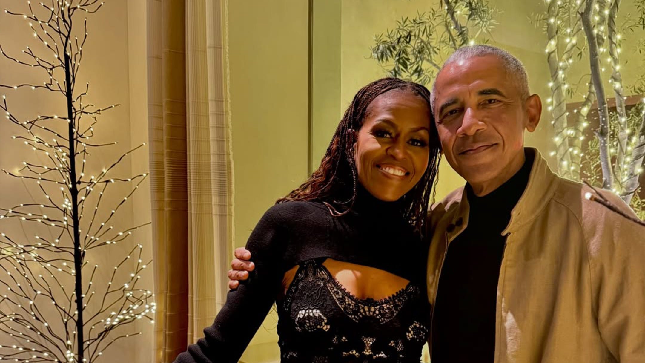 Michelle Obama ünnepi estéje: Lacey LBD Alexander McQueen-től!