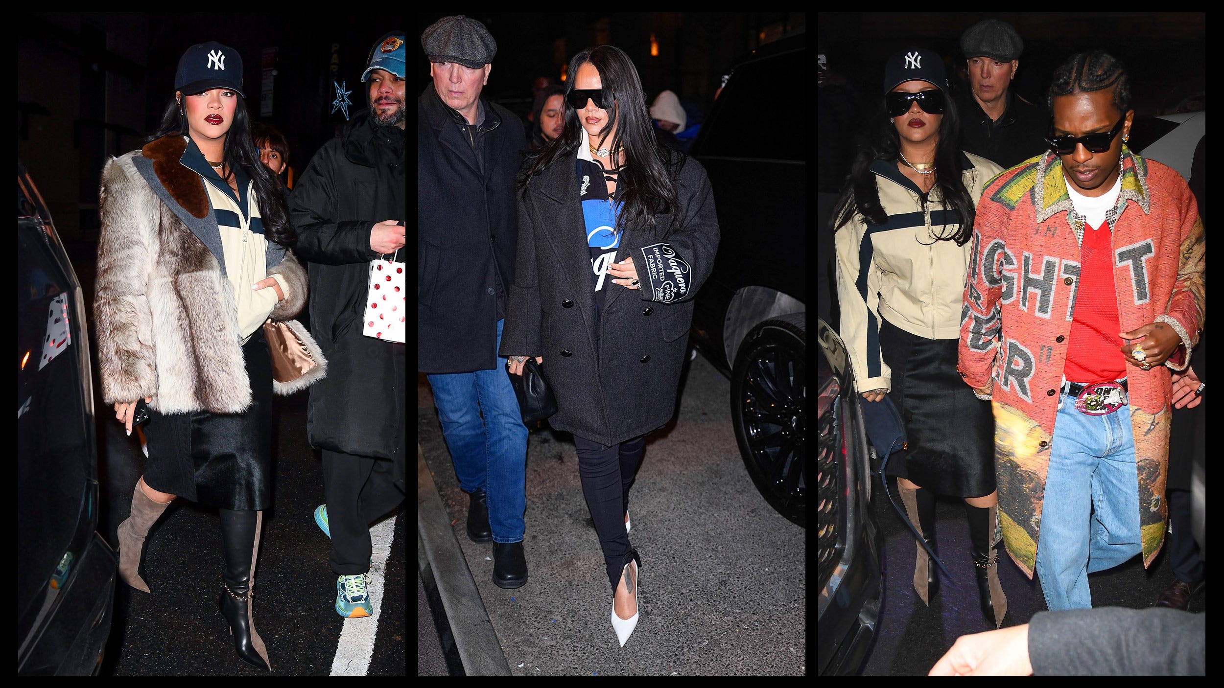 Rihanna stílusos hétvégéje: bőr csizma, rugby póló és Prada!