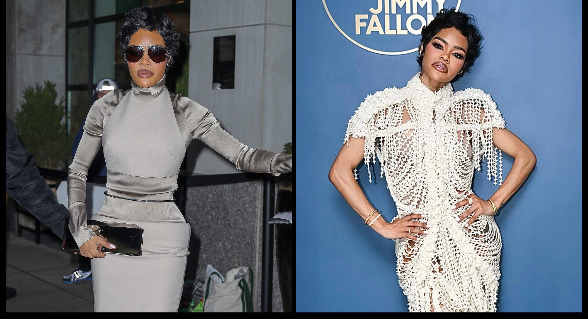 Teyana Taylor: Mugler hippadokban és zongoraból készült ruha!