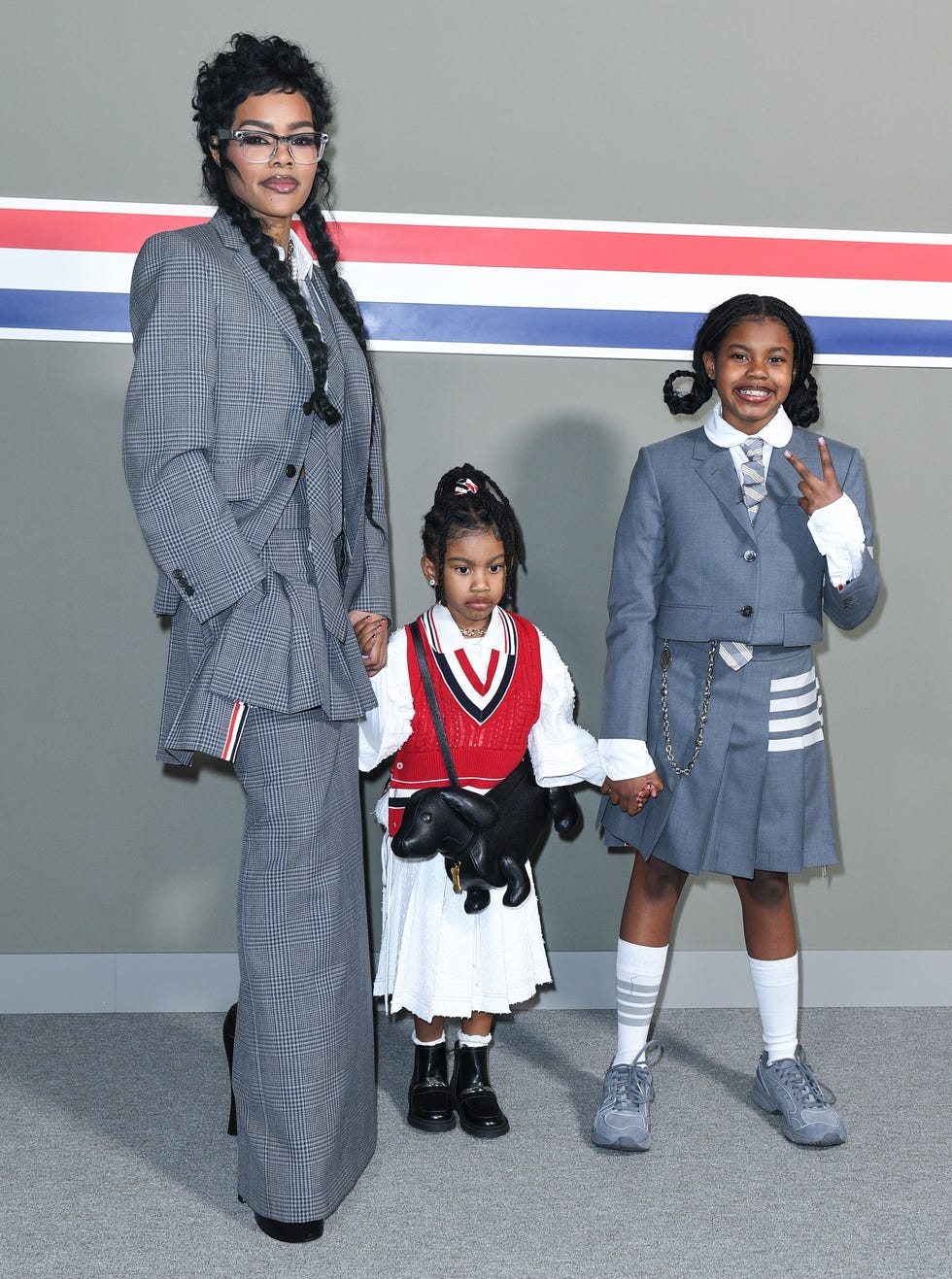 Teyana Taylor és lányai stílusos Thom Browne szettben!