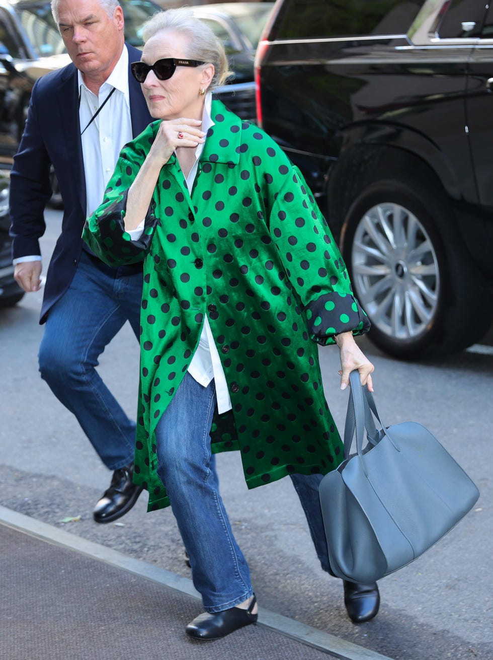 Meryl Streep: Két különböző tavaszi kabátstílus!