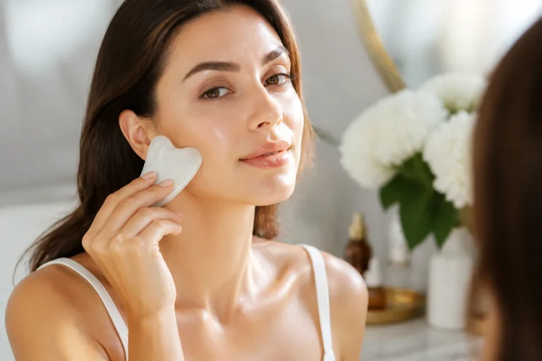 Gua sha arcápolás: a reggeli glow-rutin titka